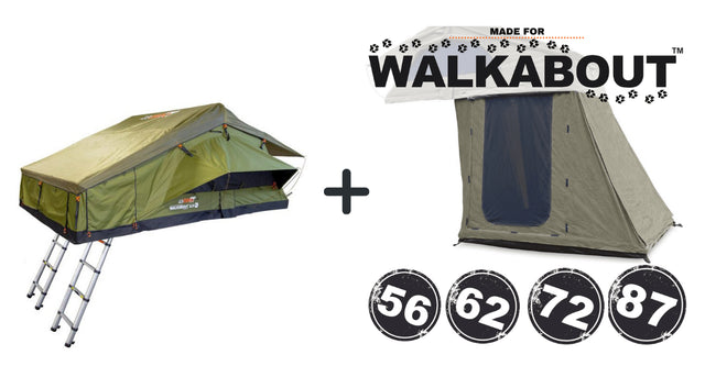23ZERO Walkabout 72 Rooftop Tent Bundle w/ Short Annex